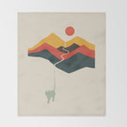 Cat Landscape 149 Throw Blanket Gallery Image 2