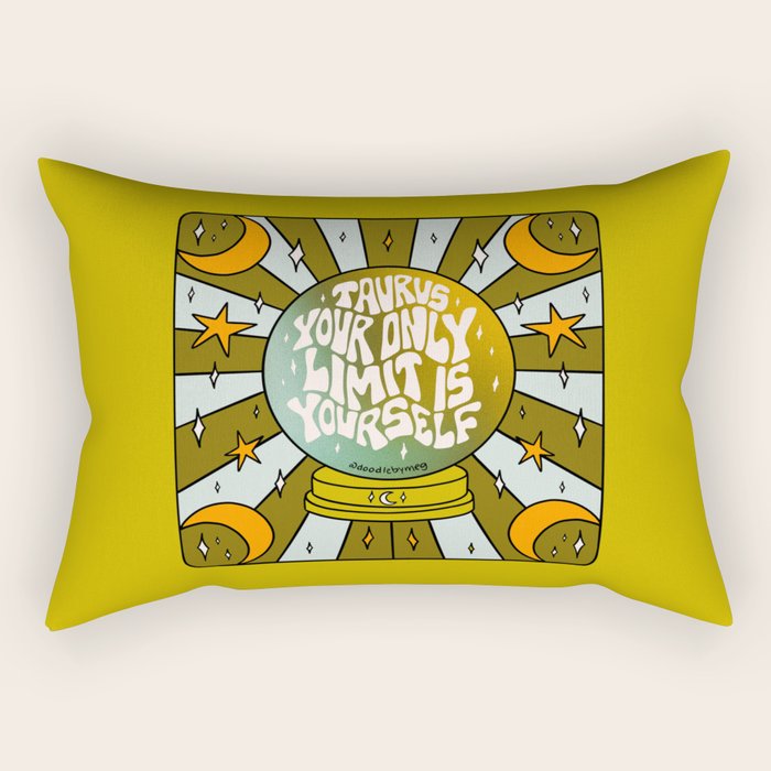 Taurus Crystal Ball Rectangular Pillow Gallery Image 1