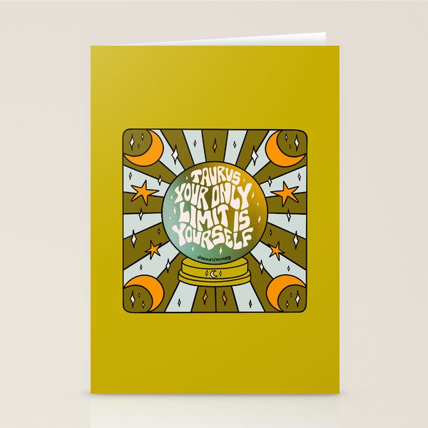 Taurus Crystal Ball Stationery Card Gallery Image 2