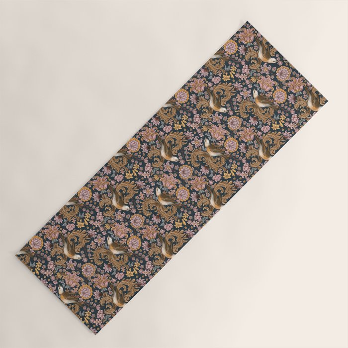 Ornate Bird Garden Yoga Mat Gallery Image 1