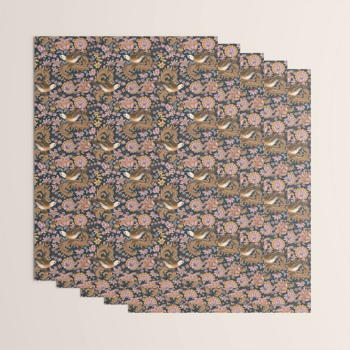 Ornate Bird Garden Wrapping Paper Gallery Image 3