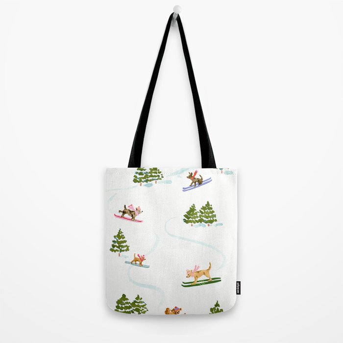 Ski Dogs Tote Bag Gallery Image 2