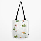 Ski Dogs Tote Bag Gallery Image 2