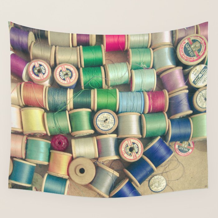 Cotton Reels Wall Tapestry Gallery Image 1
