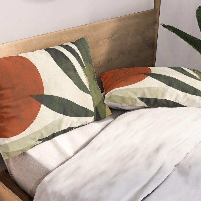 Olive and Ember Quiet Shapes Pillow Sham Gallery Image 2