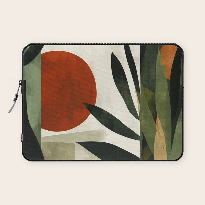 Olive and Ember Quiet Shapes Laptop Sleeve Gallery Image 1