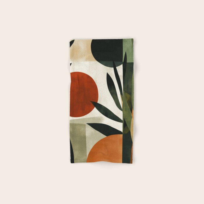Olive and Ember Quiet Shapes Bath Towel Gallery Image 1