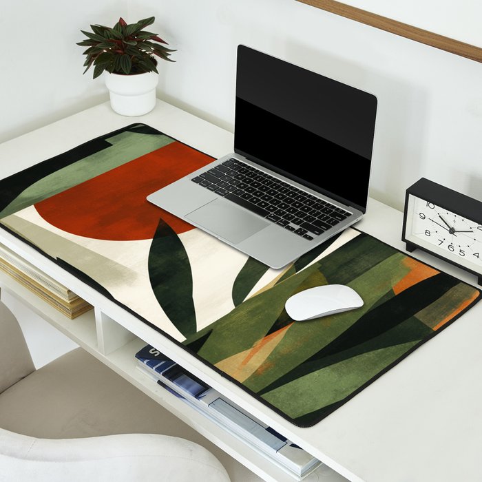 Olive and Ember Quiet Shapes Desk Mat Gallery Image 2