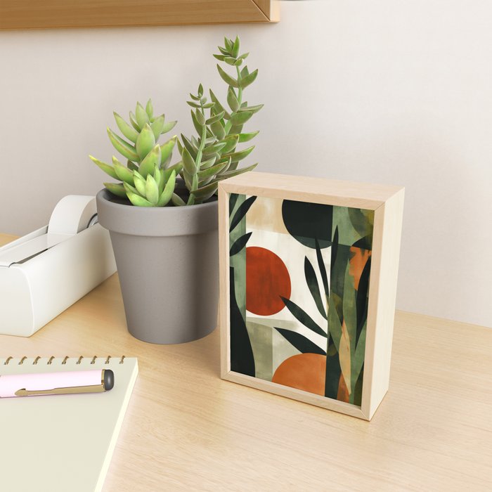 Olive and Ember Quiet Shapes Mini Art Print Gallery Image 2