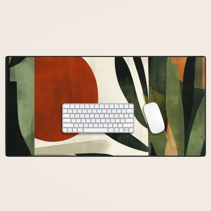Olive and Ember Quiet Shapes Desk Mat Gallery Image 1