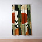Olive and Ember Quiet Shapes Window Curtain Gallery Image 3