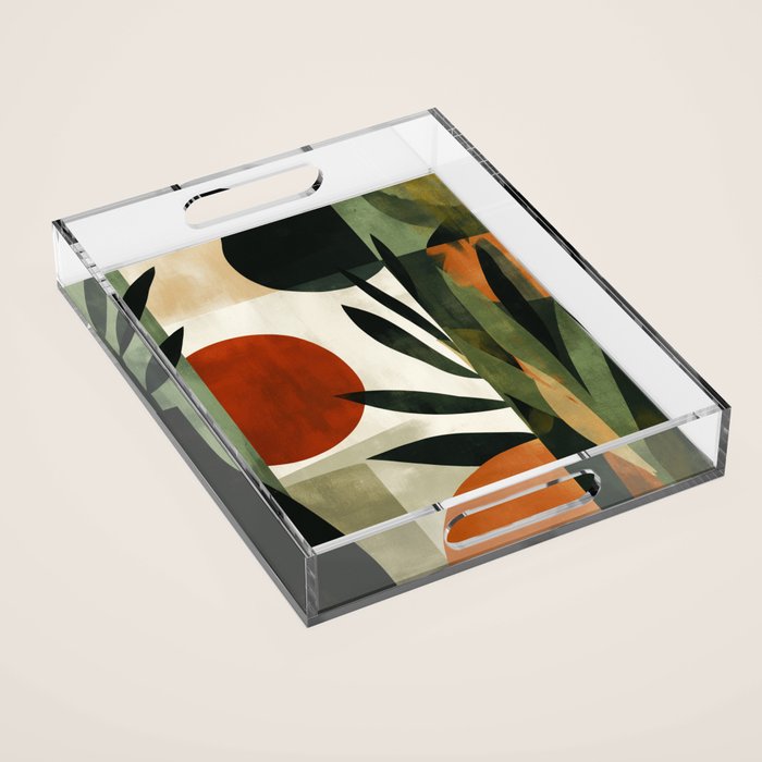 Olive and Ember Quiet Shapes Acrylic Tray Gallery Image 1