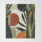Olive and Ember Quiet Shapes Throw Blanket Gallery Image 2