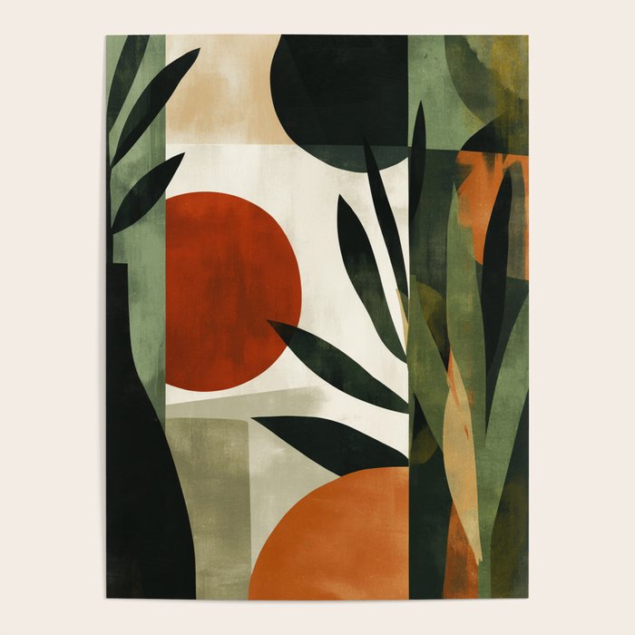 Olive and Ember Quiet Shapes Poster Gallery Image 4