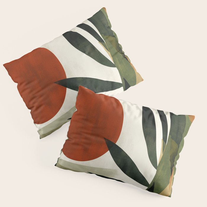 Olive and Ember Quiet Shapes Pillow Sham Gallery Image 1
