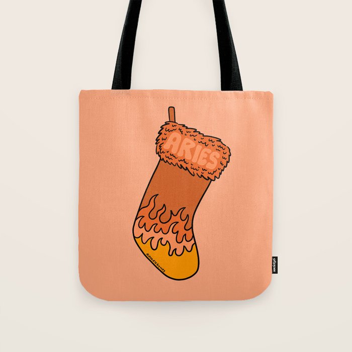Aries Stocking Tote Bag Gallery Image 1