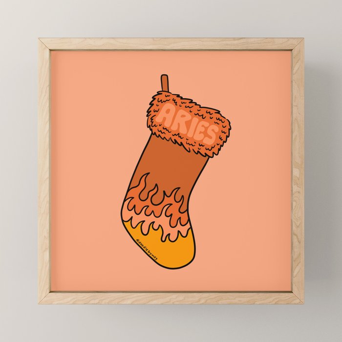 Aries Stocking Mini Art Print Gallery Image 1