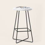 The Salty Mermaid Dive Bar & Fish Shack - Retro Pinup Mermaid Travel Art Stool Gallery Image 1