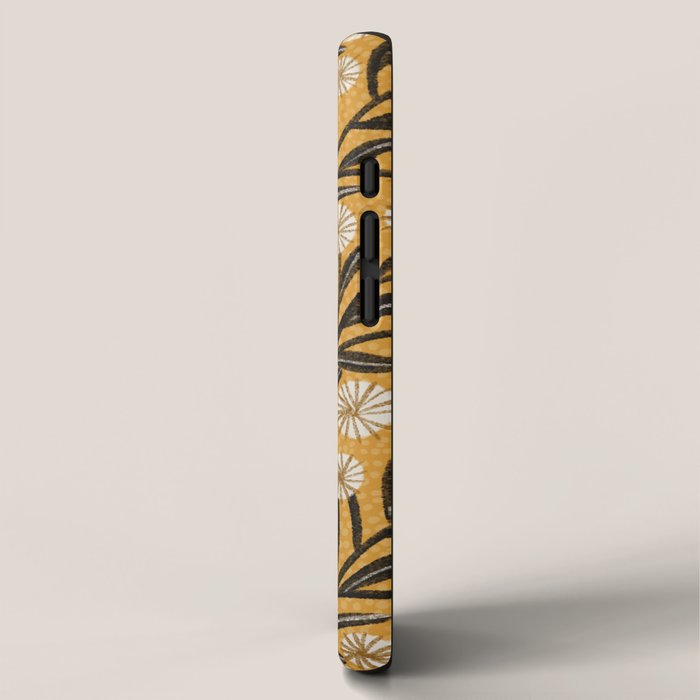 Summer Garden / Yellow & Black iPhone Case Gallery Image 2