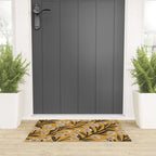Summer Garden / Yellow & Black Welcome Mat Gallery Image 3