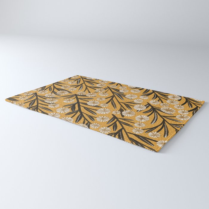 Summer Garden / Yellow & Black Rug Gallery Image 3