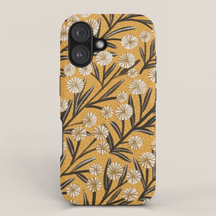 Summer Garden / Yellow & Black iPhone Case Gallery Image 1