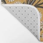 Summer Garden / Yellow & Black Bath Mat Gallery Image 2