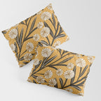 Summer Garden / Yellow & Black Pillow Sham Gallery Image 3