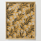 Summer Garden / Yellow & Black Serving Tray Gallery Image 1