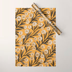 Summer Garden / Yellow & Black Wrapping Paper Gallery Image 1