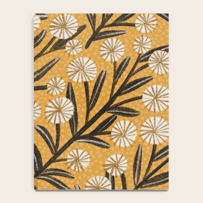 Summer Garden / Yellow & Black Notebook Gallery Image 4