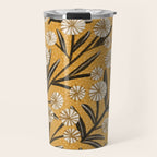 Summer Garden / Yellow & Black Travel Mug Gallery Image 1