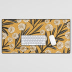 Summer Garden / Yellow & Black Desk Mat Gallery Image 1