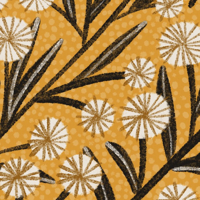 Summer Garden / Yellow & Black Coffee Mug Gallery Image 2