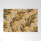 Summer Garden / Yellow & Black Welcome Mat Gallery Image 1