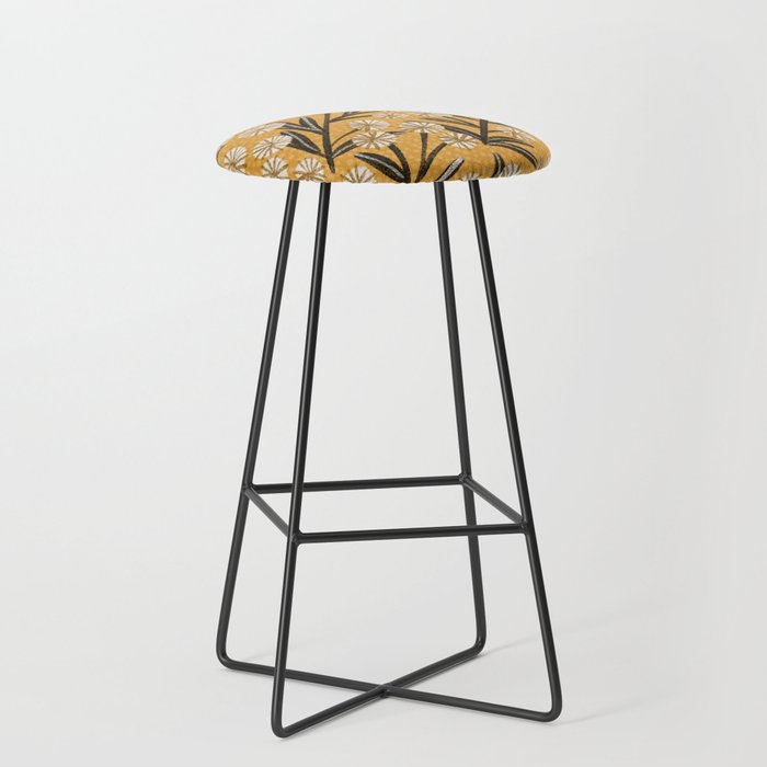 Summer Garden / Yellow & Black Stool Gallery Image 1