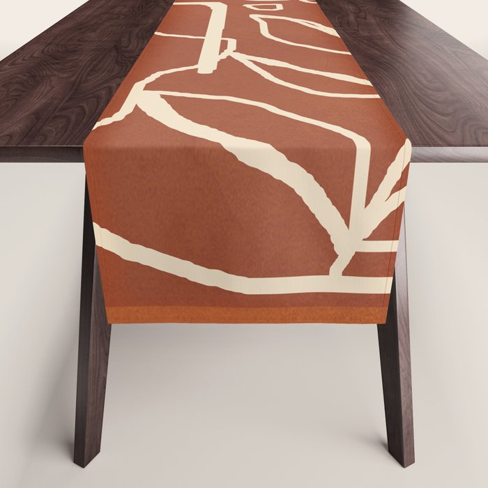 Paleolithic Abstract Art 1 Table Runner Gallery Image 1
