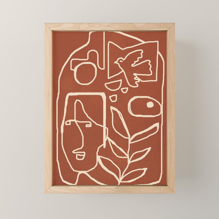 Paleolithic Abstract Art 1 Mini Art Print Gallery Image 1