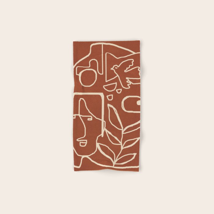 Paleolithic Abstract Art 1 Bath Towel Gallery Image 1