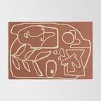 Paleolithic Abstract Art 1 Rug Gallery Image 2