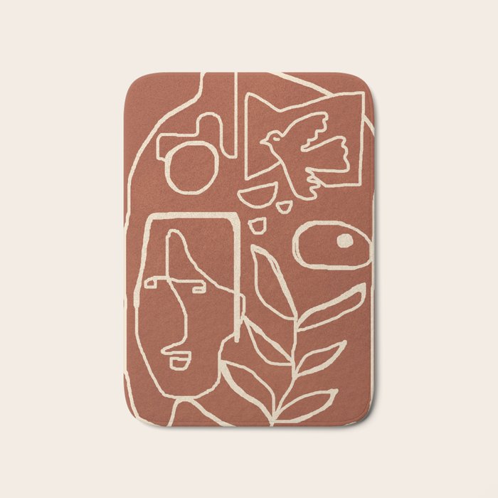 Paleolithic Abstract Art 1 Bath Mat Gallery Image 1