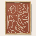 Paleolithic Abstract Art 1 Serving Tray Gallery Image 1