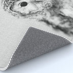 Baby Owl - Black & White Rug Gallery Image 4