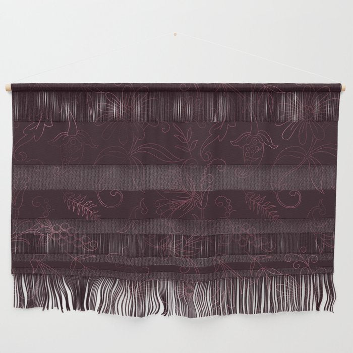 Agate Burgundy Pattern Design Wall Hanging Gallery Image 1