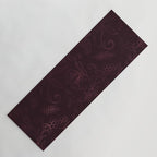 Agate Burgundy Pattern Design Yoga Mat Gallery Image 1