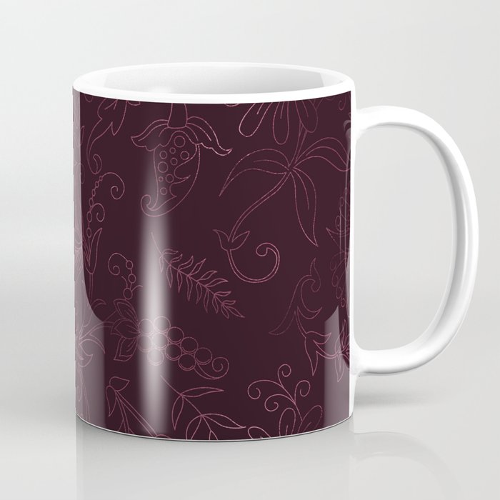 Agate Burgundy Pattern Design Coffee Mug Gallery Image 1