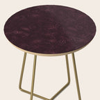 Agate Burgundy Pattern Design Side Table Gallery Image 2