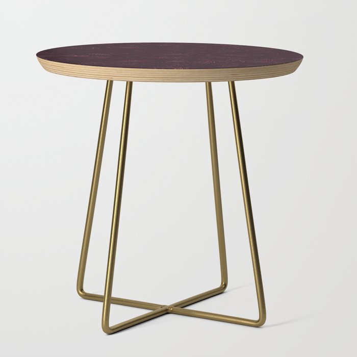 Agate Burgundy Pattern Design Side Table Gallery Image 1