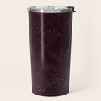 Agate Burgundy Pattern Design Travel Mug Gallery Image 2