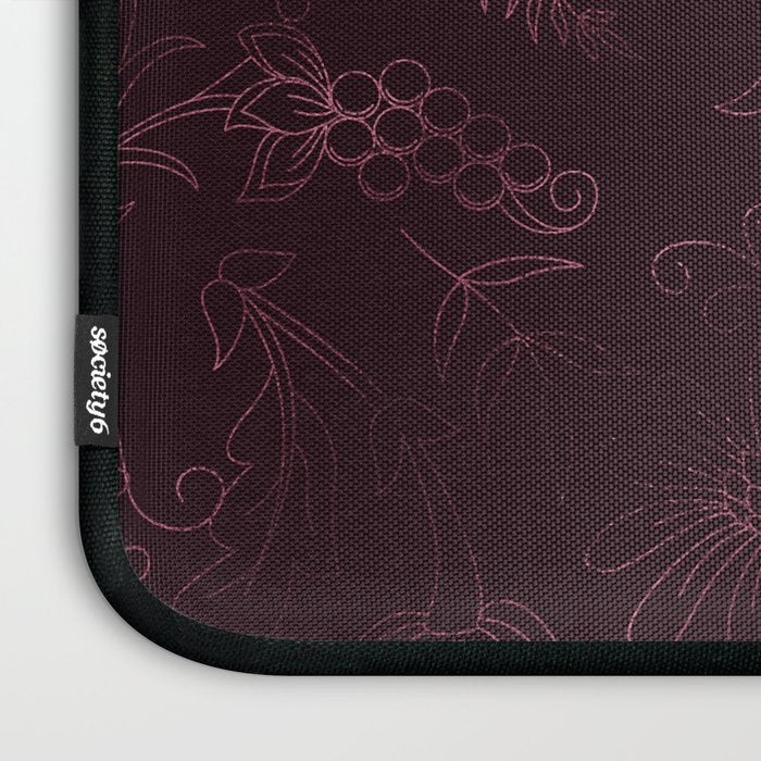 Agate Burgundy Pattern Design Laptop Sleeve Gallery Image 3